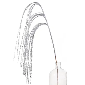 43" Hanging Sequin Spray: Silver