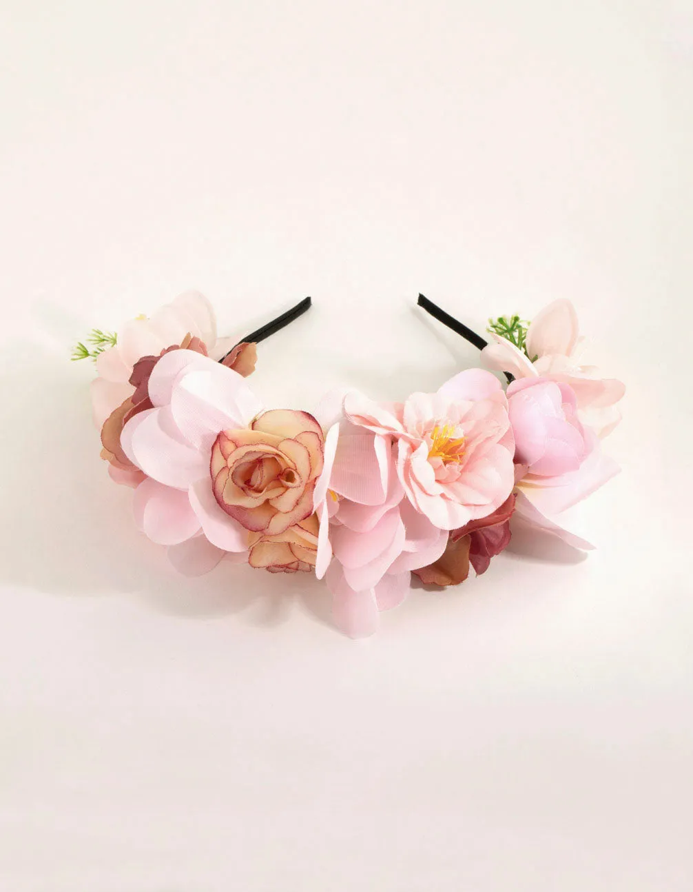 Blush Floral Crown Alice Band