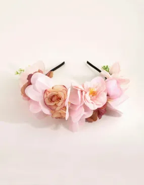 Blush Floral Crown Alice Band