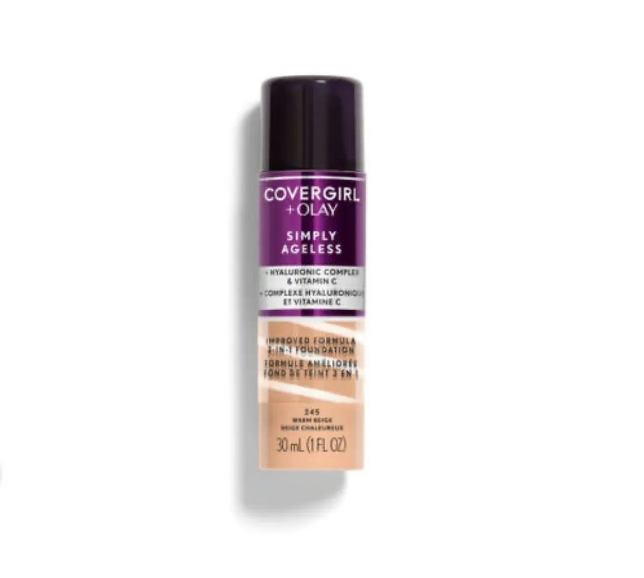 COVERGIRL   OLAY simply ageless 3 in 1 foundation كريم اساس ثلاثة في واحد من كفر كرل و اولاي