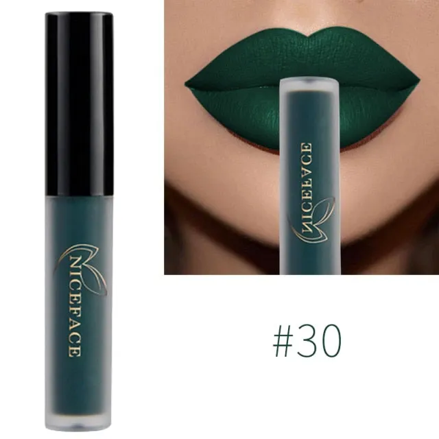 Lip Gloss 34 Colors Nude Matte Liquid Lipstick/ Red Mate Waterproof Long Lasting Moisturizing Lip gloss Lip Makeup Cosmetics