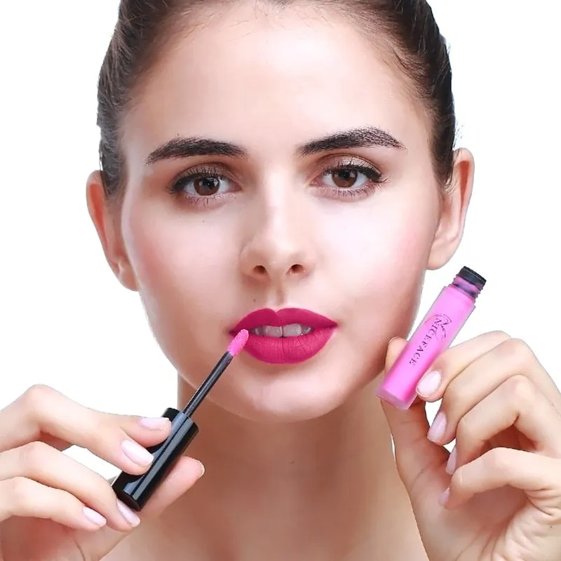 Lip Gloss 34 Colors Nude Matte Liquid Lipstick/ Red Mate Waterproof Long Lasting Moisturizing Lip gloss Lip Makeup Cosmetics