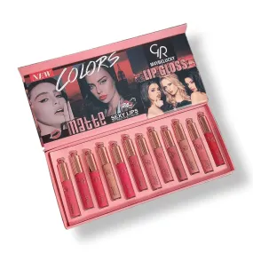 Matte Liquid Velvet Moisturizing Lip Gloss Long Lasting - 5.5ml × 12 Pcs
