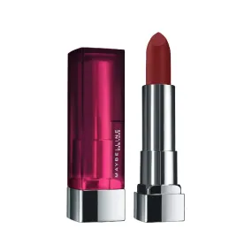 Maybelline Color Sensational Lipstick, Lip Makeup, Matte Finish, Hydrating Lipstick, Nude, Pink, Red, Plum Lip Color, Burgundy Blush, 0.15 oz; (Packaging May Vary)