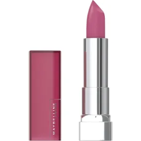 Maybelline Color Sensational Lipstick, Lip Makeup, Matte Finish, Hydrating Lipstick, Nude, Pink, Red, Plum Lip Color, Lust for Blush, 0.15 oz; (Packaging May Vary)