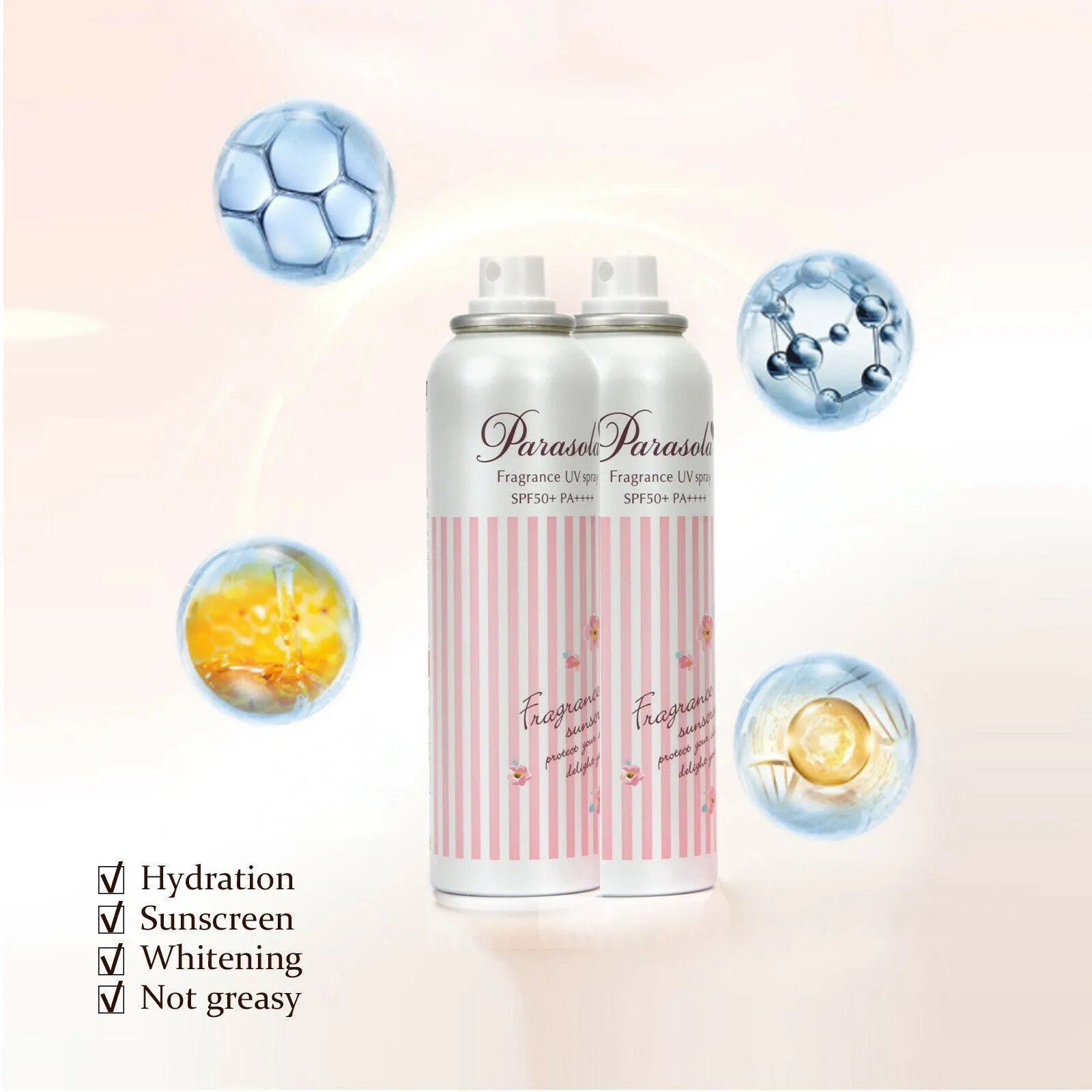Parasola Fragrance UV Spray SPF50  PA     90g