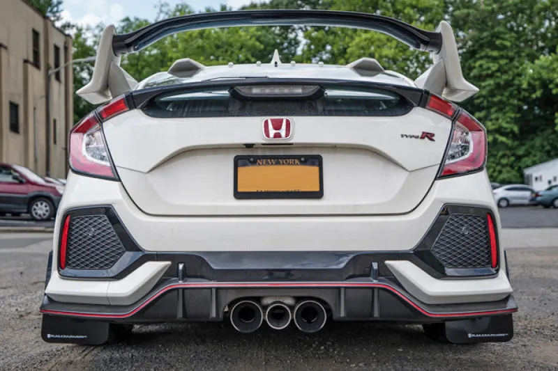 Rally Armor 17  Honda Civic Type R UR Red Mud Flap w/ White Logo