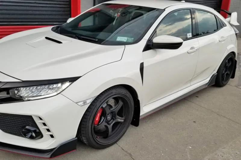 Rally Armor 17  Honda Civic Type R UR Red Mud Flap w/ White Logo