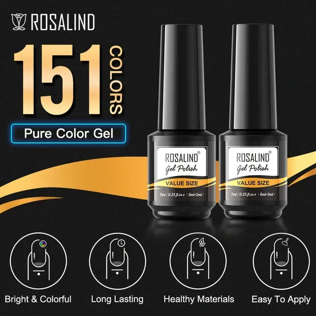 ROSALIND Nail Gel Polish Colorful Gel