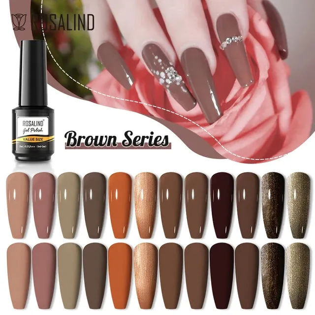ROSALIND Nail Gel Polish Colorful Gel