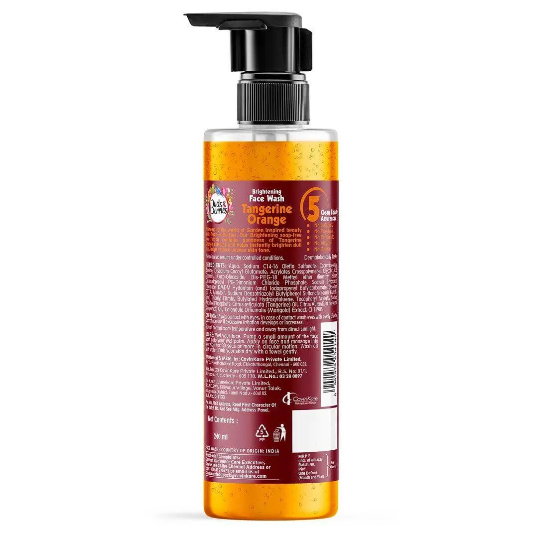 Tangerine Orange Brightening Face Wash- 240 ml