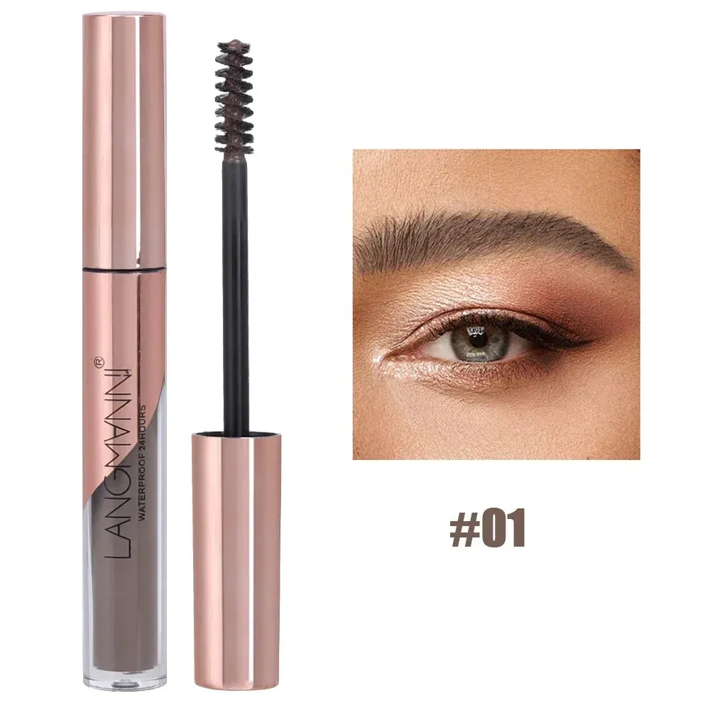 Yeknu Eyebrow Dye Cream Semi Permanent Waterproof Natural Smudge-proof Eye Brow Coffee Black Brown Color Long Lasting Brow Gel Makeup