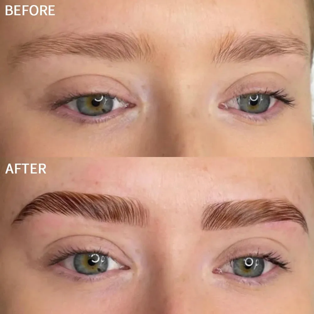 Yeknu Eyebrow Dye Cream Semi Permanent Waterproof Natural Smudge-proof Eye Brow Coffee Black Brown Color Long Lasting Brow Gel Makeup