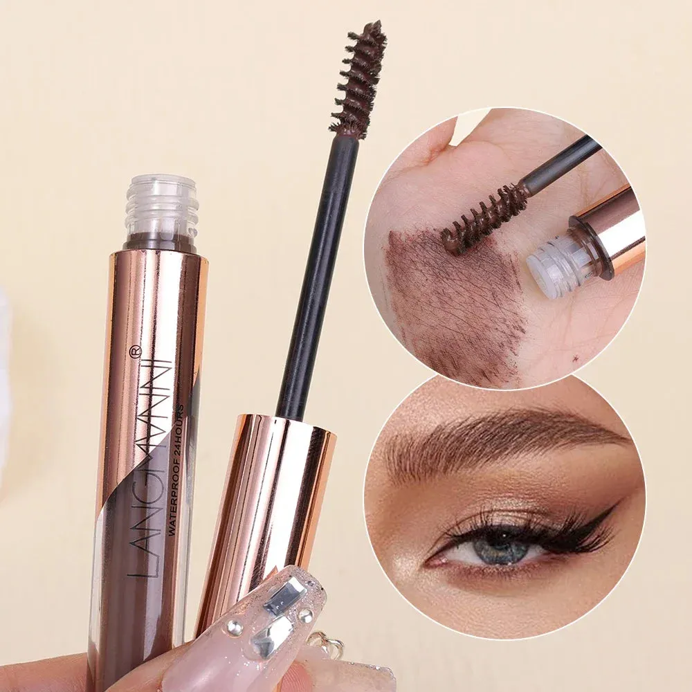 Yeknu Eyebrow Dye Cream Semi Permanent Waterproof Natural Smudge-proof Eye Brow Coffee Black Brown Color Long Lasting Brow Gel Makeup