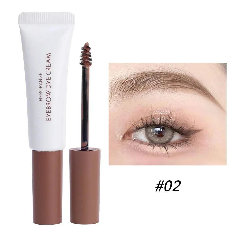 Yeknu Eyebrow Dye Cream Semi Permanent Waterproof Natural Smudge-proof Eye Brow Coffee Black Brown Color Long Lasting Brow Gel Makeup